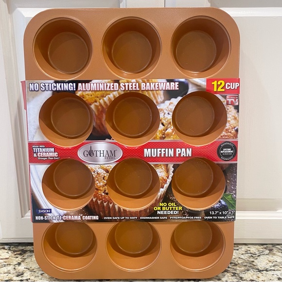 Gotham Steel Kitchen New Gotham Steel Muffin Pan No Sticking